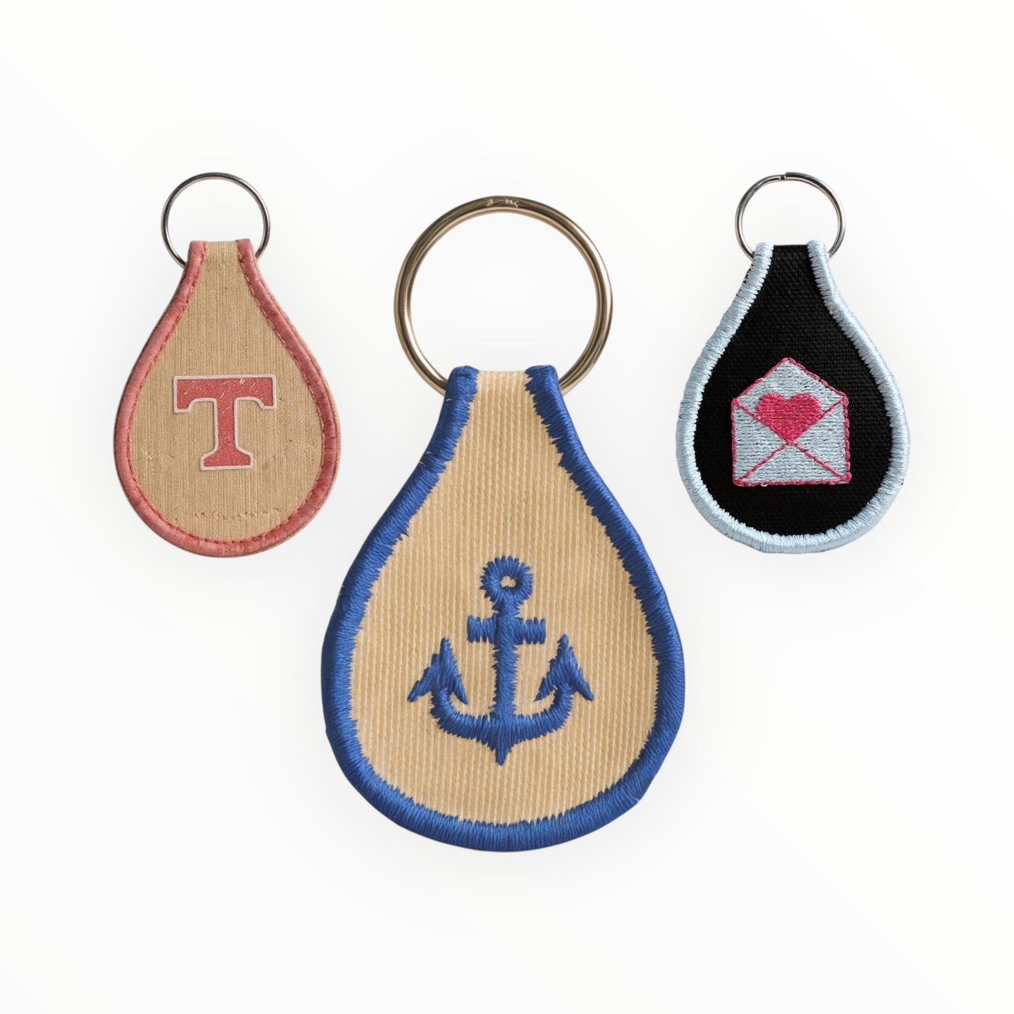 Embroidered Keychain Patches - Design 1