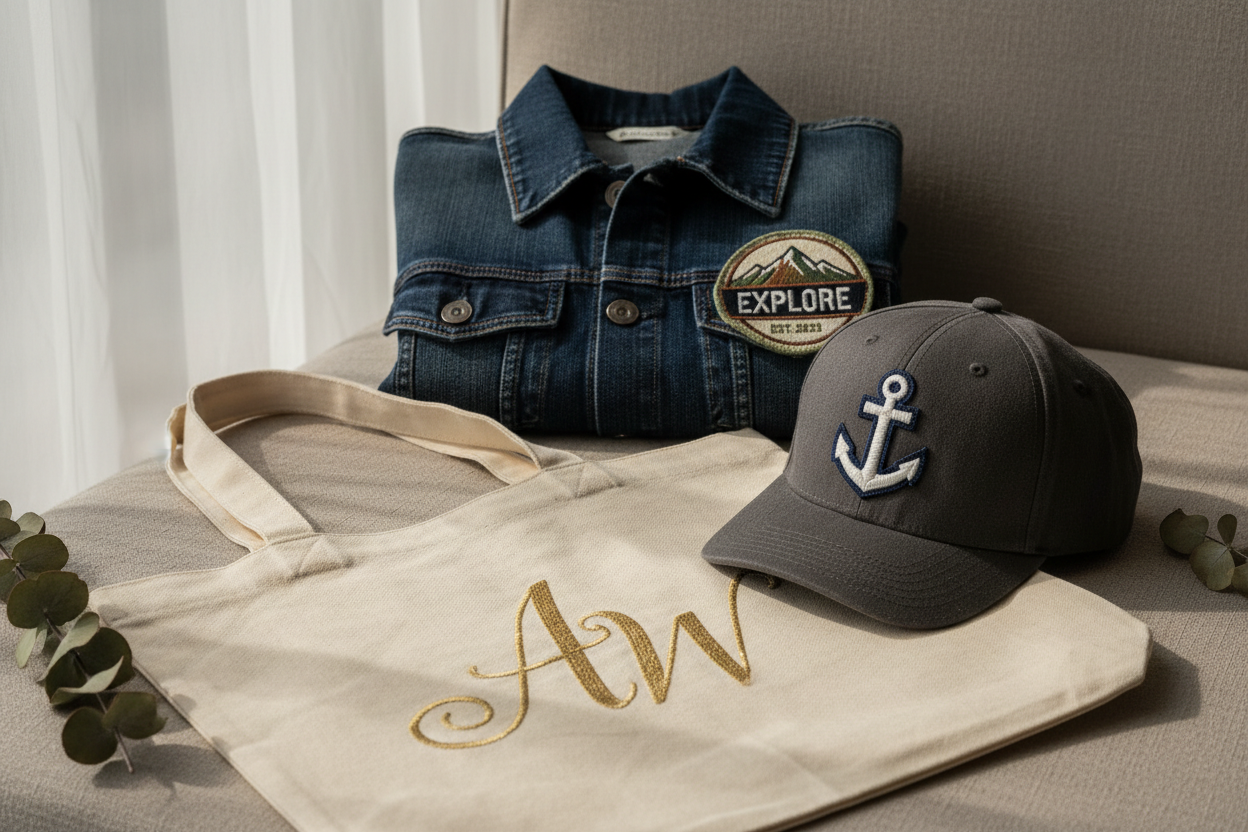 Custom embroidered items lifestyle